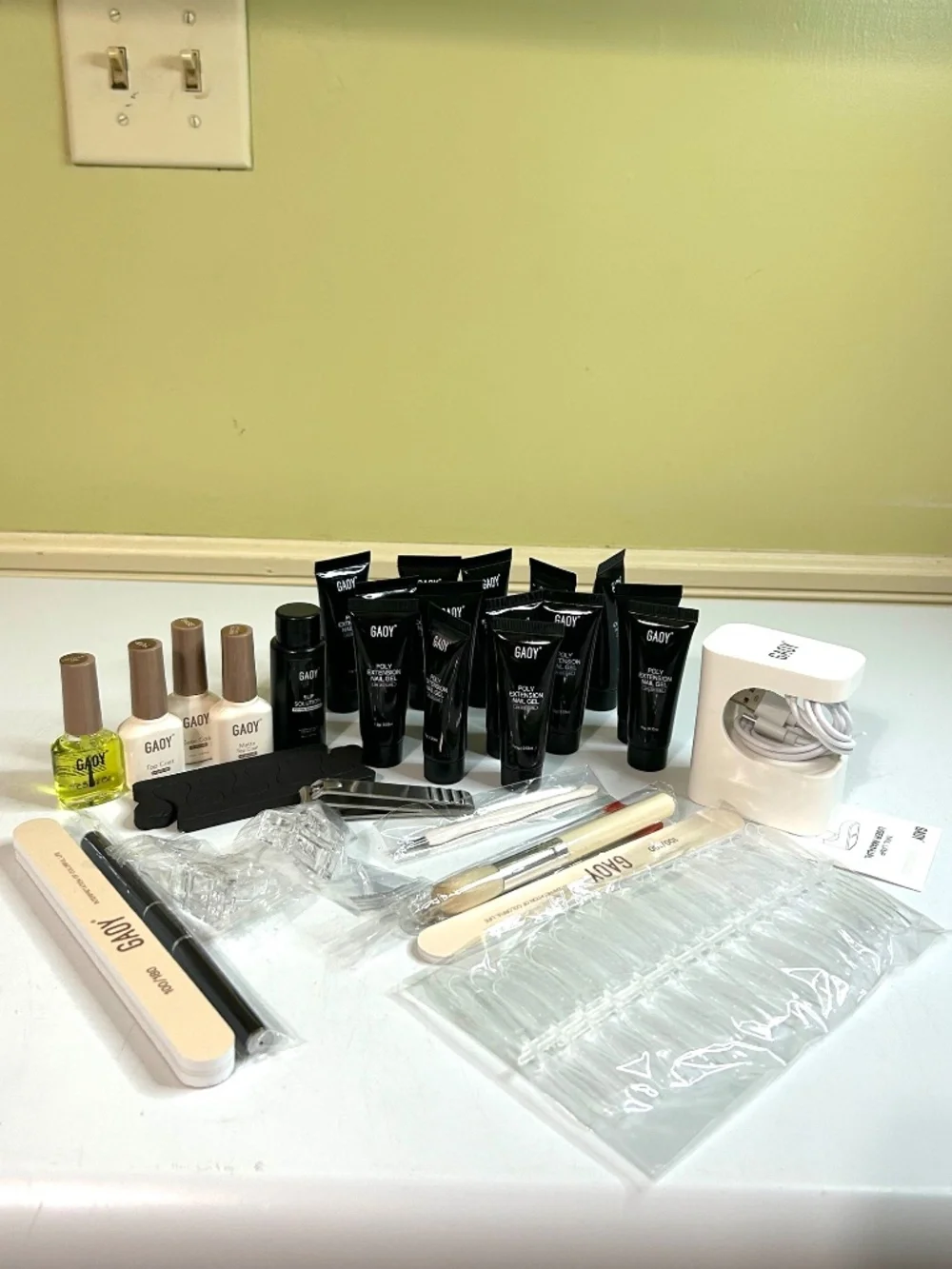 All In One Poly Gel Nail Extension Kit Set